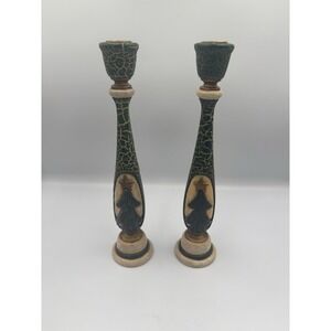 Lori Miller Whispering Pines Christmas Candlestick.